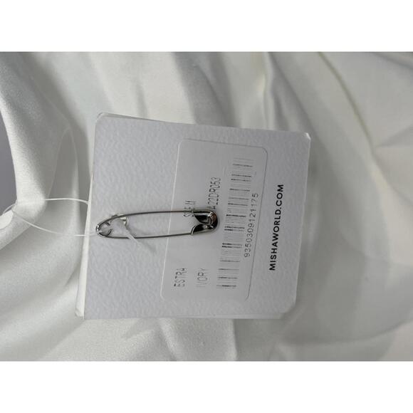 MISHA Estra Dress in Ivory maxi one shoulder - Picture 7 of 9